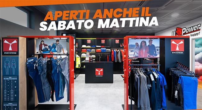 Showroom aperto anche il Sabato Mattina dalle 9:00 alle 13:00