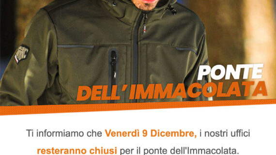 Chiusura per ponte dell’immacolata