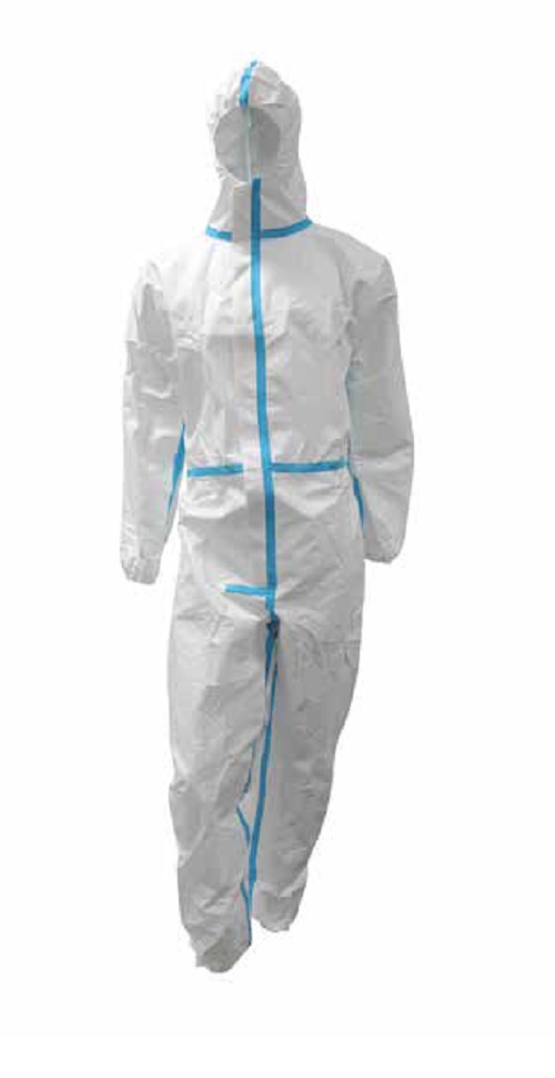 TUTA DI PROTEZIONE MONOUSO - L, BIANCO