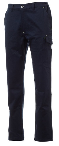 PANTALONE UOMO INVERNALE CON TASCONE - M, BLU NAVY
