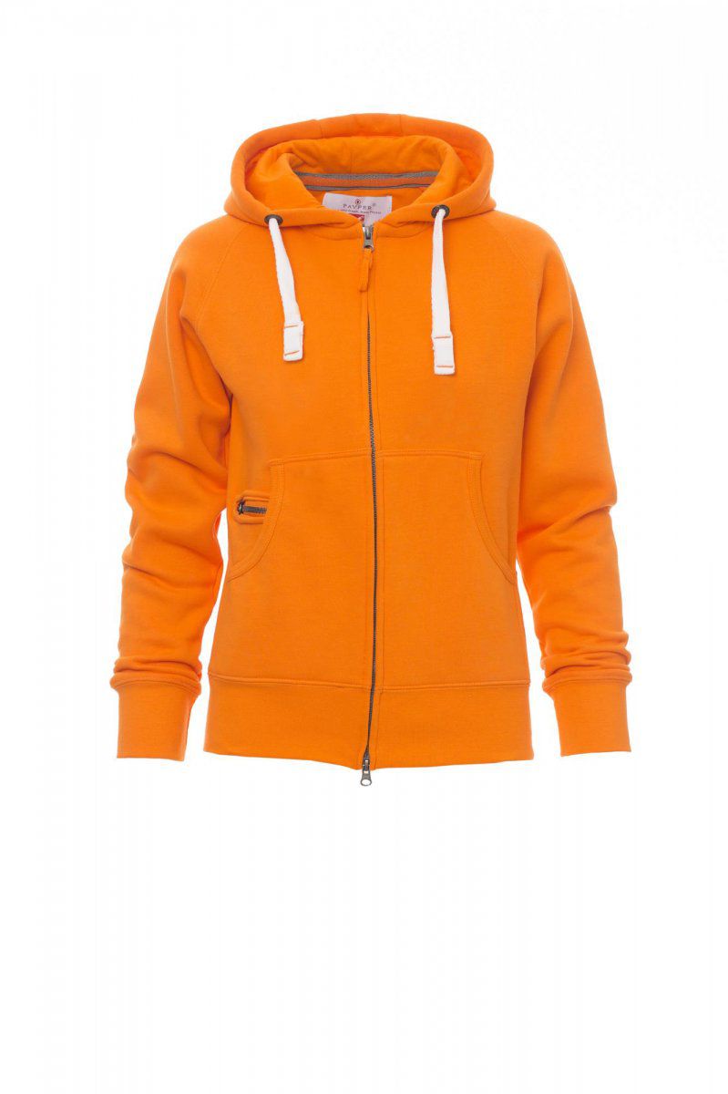 FELPA DONNA FULL ZIP CON CAPPUCCIO