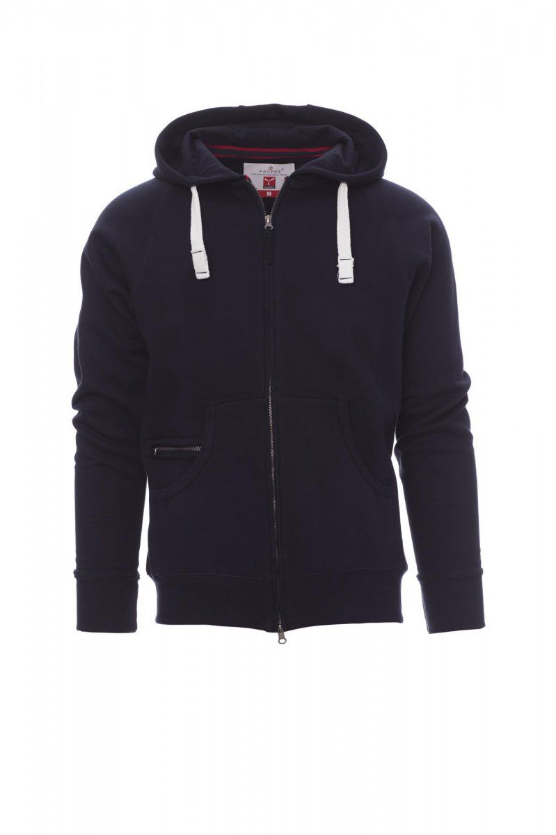 FELPA UOMO FULL ZIP CON CAPPUCCIO