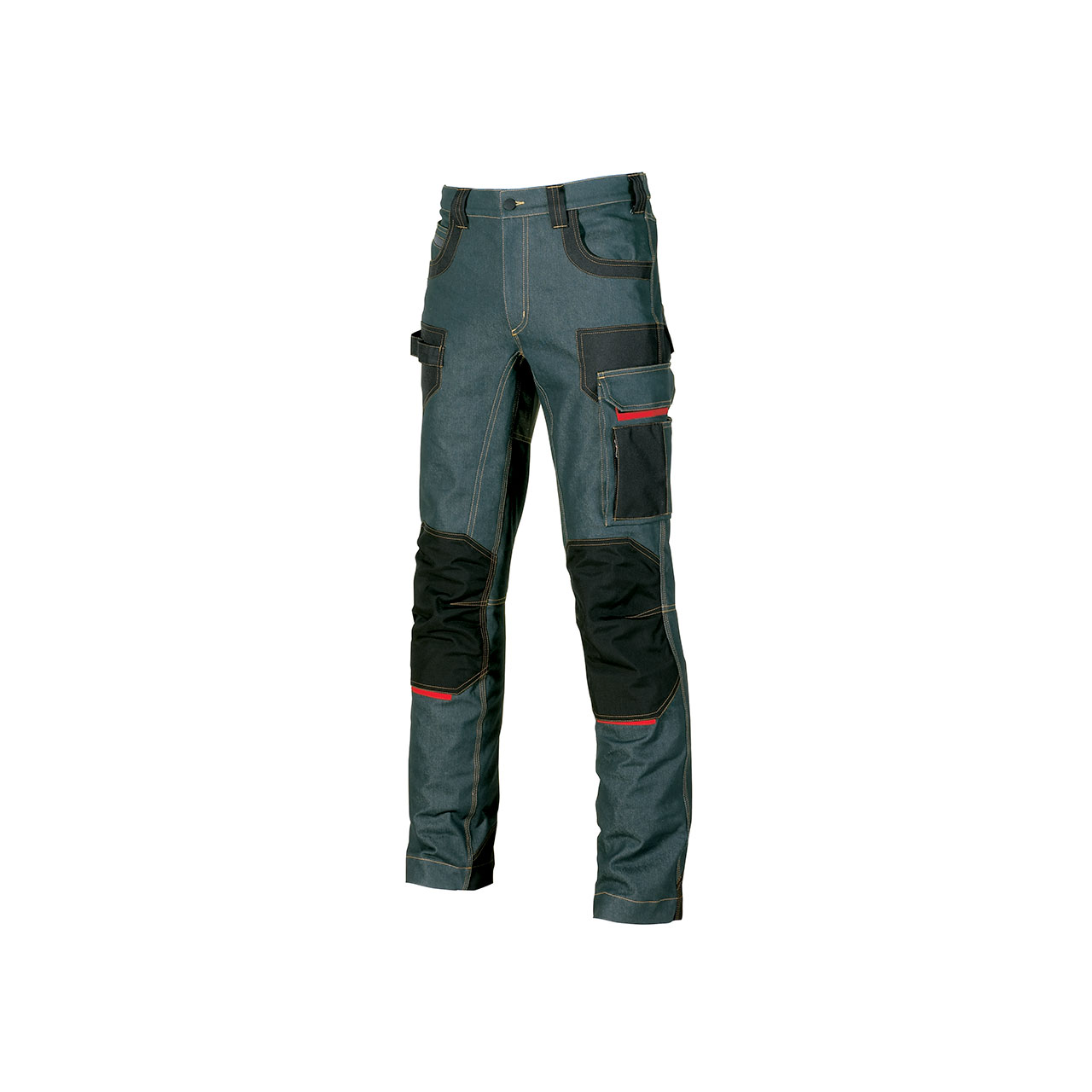 PLATINUM BUTTON JEANS STRETCH CON