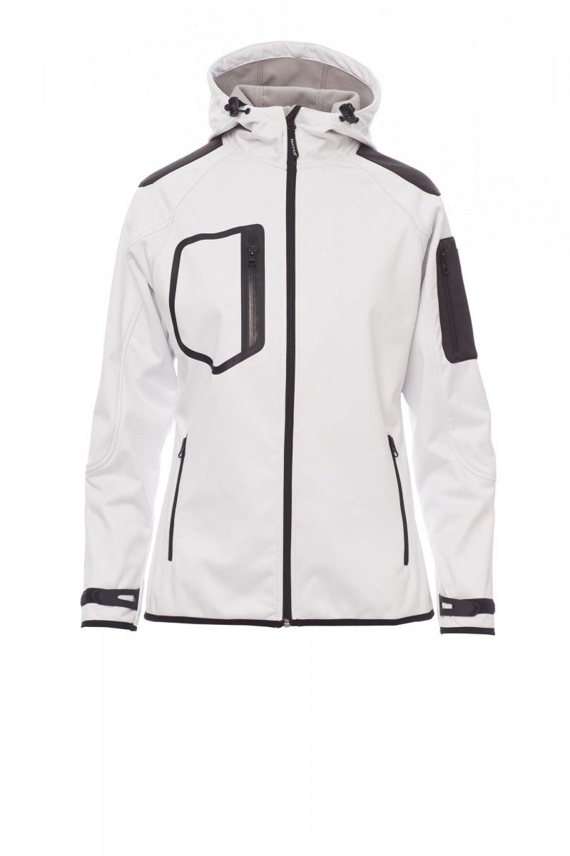 SOFTSHELL DONNA BICOLORE CON CAPPUCCIO