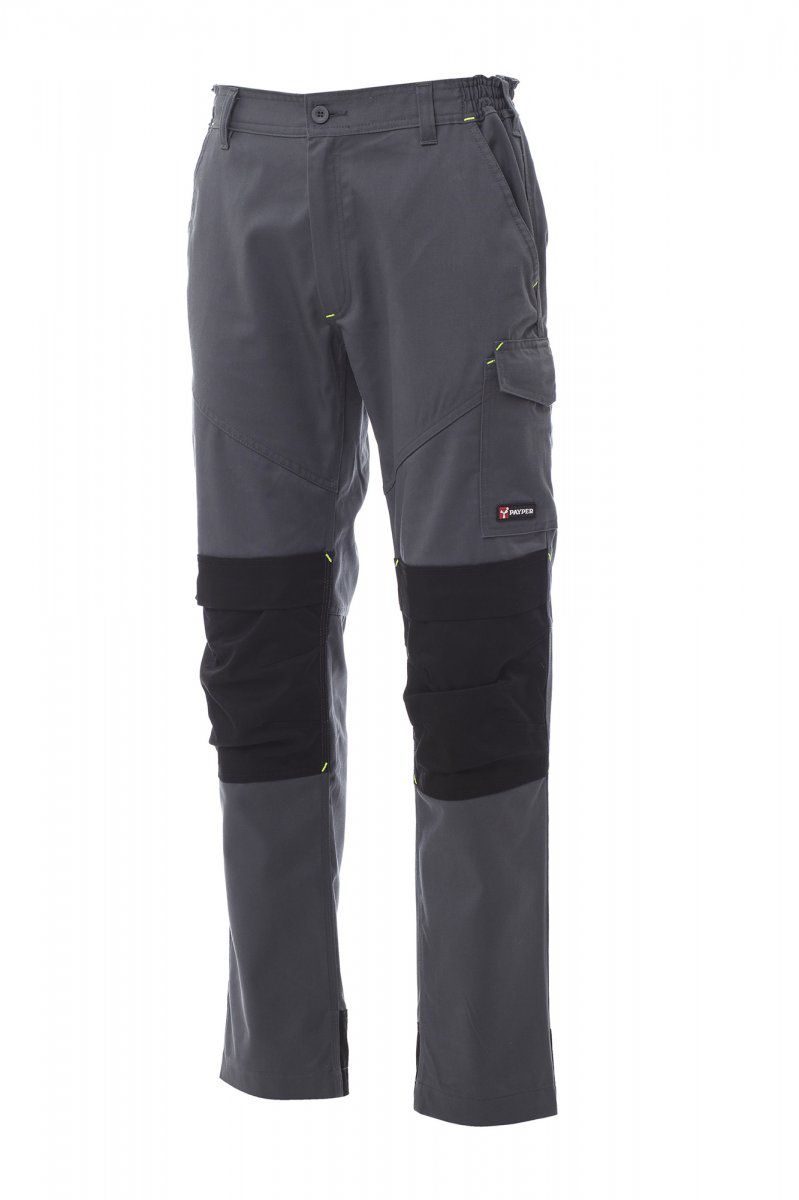 PANTALONE MULTISTAGIONE CON GINOCCHIERE - 3XL, SMOKE/NERO